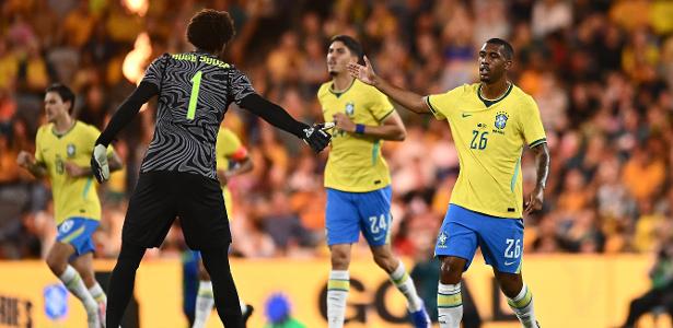 Rayan garante empate da seleção brasileira em amistoso contra a Austrália