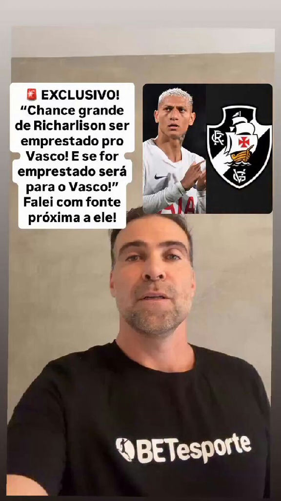 Richarlison avalia possibilidade de empréstimo ao Vasco da Gama