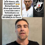 Richarlison expressa desejo de jogar de graça no Vasco após possível rescisão com Tottenham