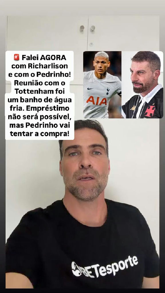 Richarlison no Vasco: Pedrinho busca alternativa para viabilizar contratação definitiva