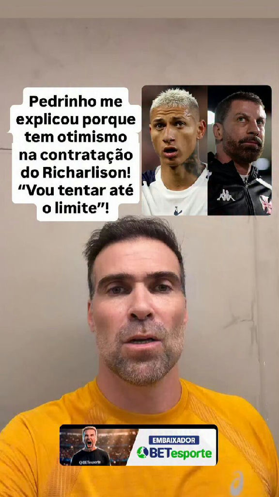 Richarlison no Vasco: Pedrinho revela otimismo e estratégia para negociação