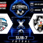 Rio Esporte e Vasco se enfrentam pelo Campeonato Estadual de Futsal Sub-7