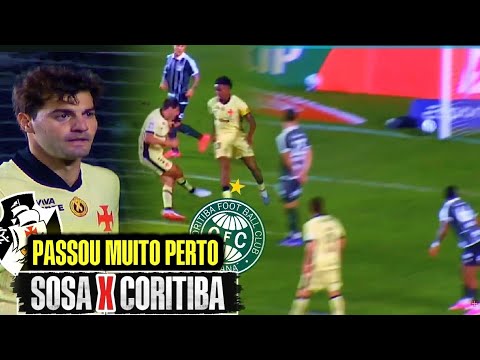 Sosa em destaque: meio-campista do Vasco protagoniza lances importantes contra o Coritiba
