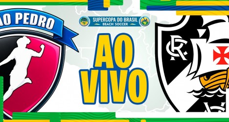 Supercopa do Brasil de beach soccer define campeão em duelo entre São Pedro e Vasco