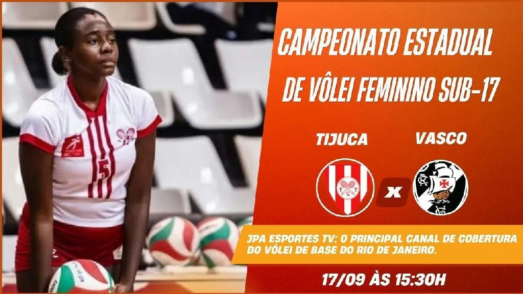 Tijuca e Vasco se enfrentam pelo Campeonato Estadual de vôlei feminino sub-17