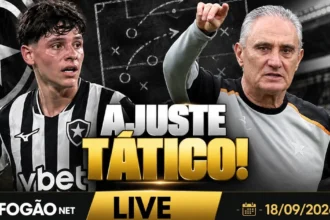 Tite avalia mudanças táticas no Botafogo e planeja ajustes para Montoro
