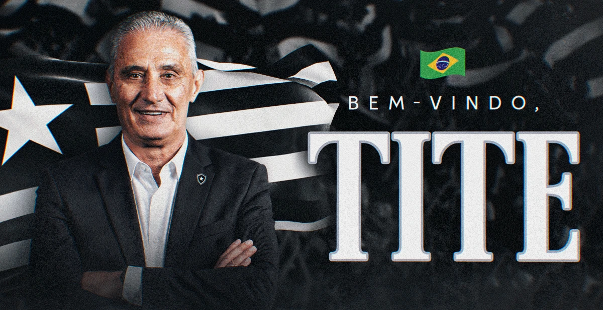 Tite é o novo técnico do Botafogo com contrato assinado até 2028