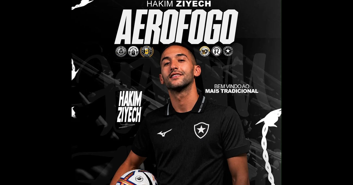 Torcidas organizadas do Botafogo preparam recepção para Hakim Ziyech no Galeão