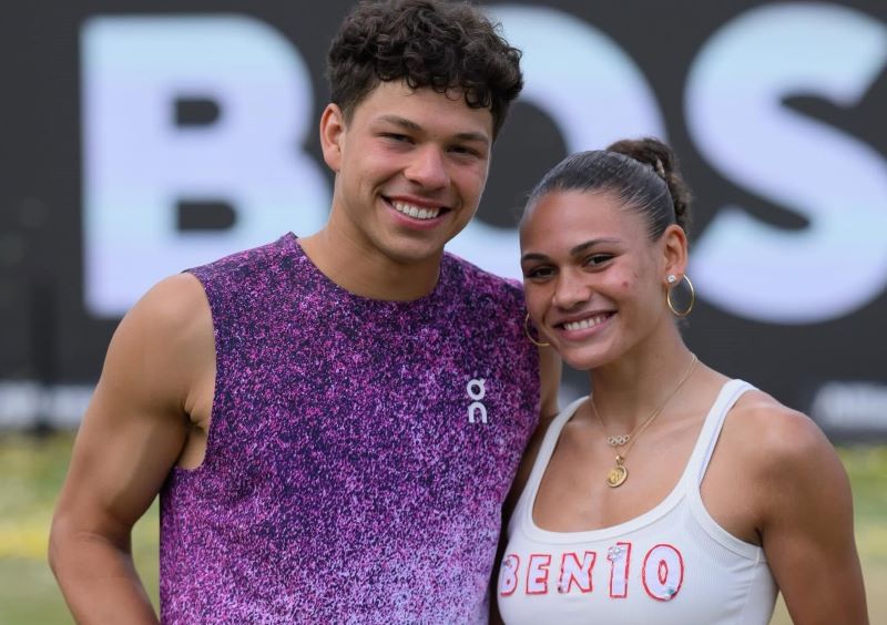 Trinity Rodman celebra vitória de Ben Shelton no US Open