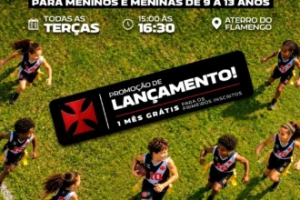 Vasco Almirantes lança escolinha de Flag Football para jovens no Aterro do Flamengo