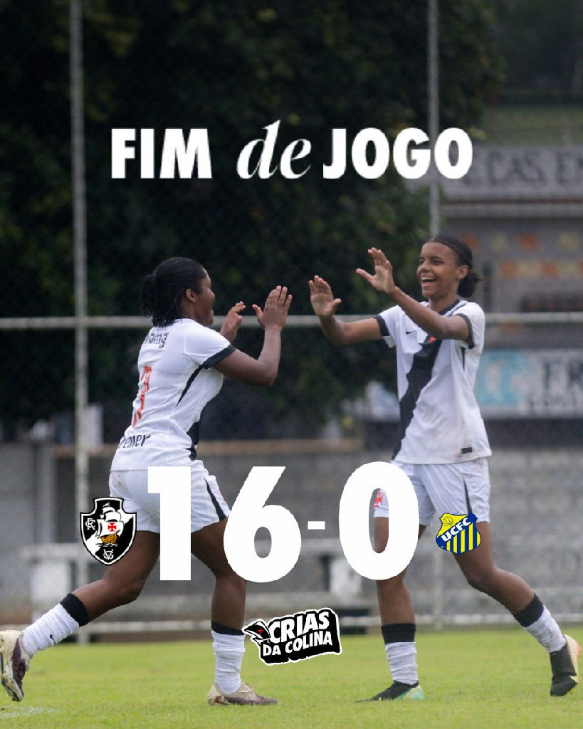 Vasco aplica goleada histórica de 16 a 0 sobre o União Central no Carioca sub-20
