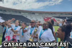 Vasco celebra conquista do futebol feminino com tradicional grito de Casaca