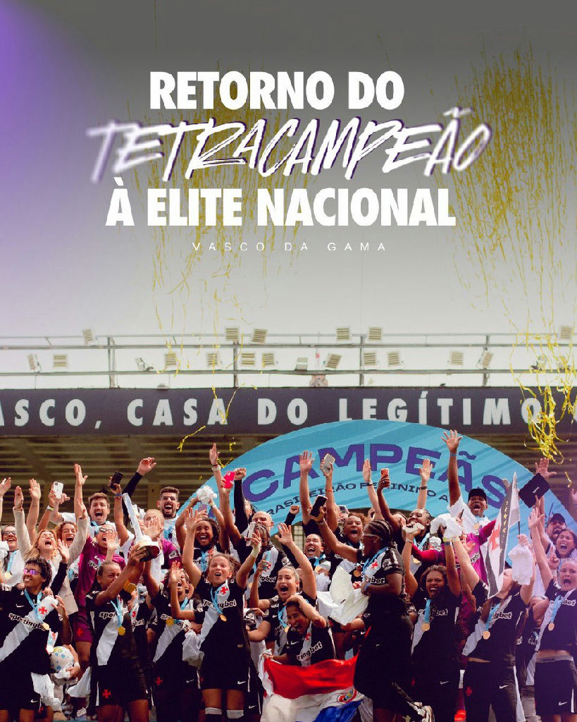 Vasco conquista o Brasileiro a2 e garante retorno à elite do futebol feminino com seu quarto título