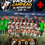 Vasco conquista título invicto da Mesquita Cup na categoria sub-10