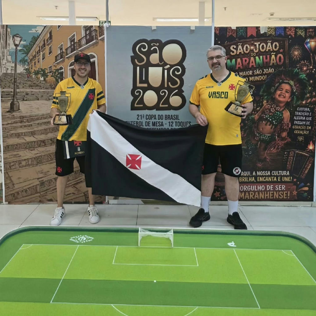 Vasco conquista títulos nacionais na Copa do Brasil de futebol de mesa em São Luís