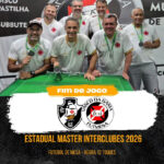 Vasco conquista vice-campeonato estadual master de futebol de mesa