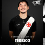Vasco da Gama assegura jovem talento Tedesco para o elenco Sub-20 com contrato profissional