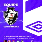 Vasco da Gama assegura participação na Copa Umbro Sub-14 de 2026