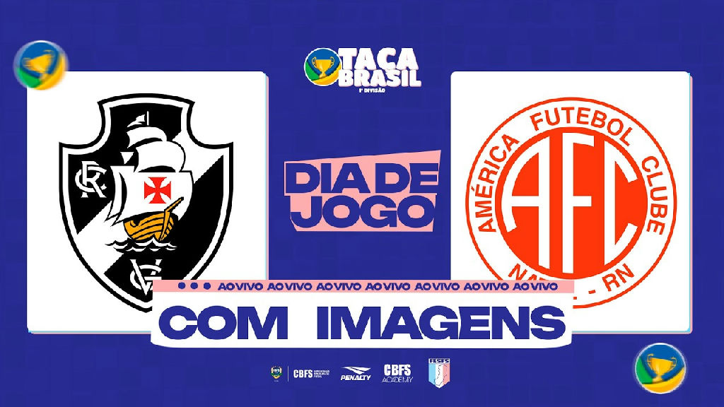 Vasco da Gama e América-rn se encontram em disputa pela Taça Brasil de Futsal