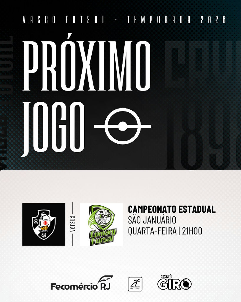 Vasco da Gama encara o Comary Futsal no Campeonato Estadual em São Januário