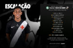 Vasco define escalação para duelo decisivo contra o Palmeiras pelo Brasileirão Sub-17