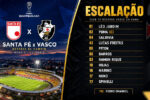 Vasco define time titular para confronto decisivo contra o Santa Fe na Colômbia