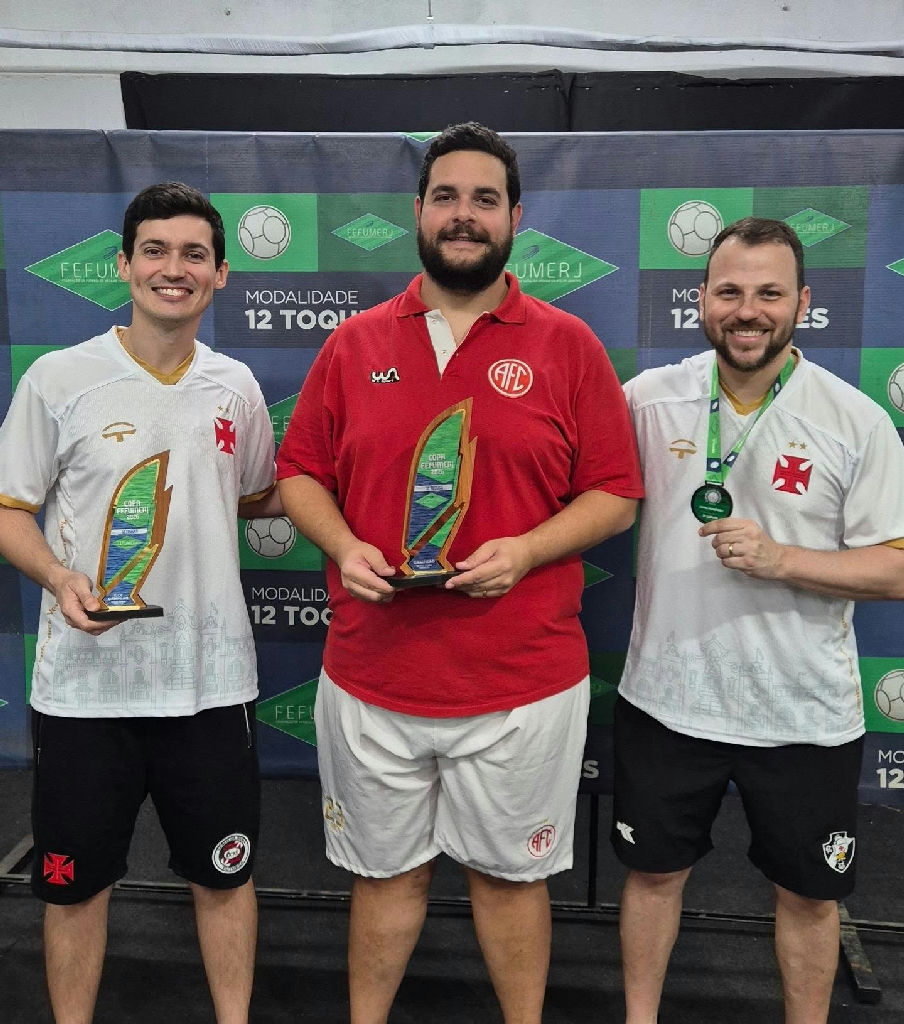 Vasco domina pódios na sétima etapa do Estadual de futebol de mesa