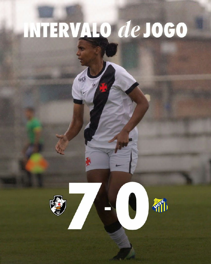 Vasco domina União Central e aplica goleada no Carioca Feminino Sub-20