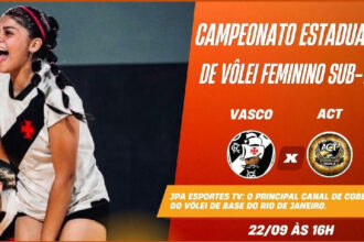 Vasco e Atlético Tijuca se enfrentam pelo Campeonato Estadual de Vôlei Feminino Sub-19