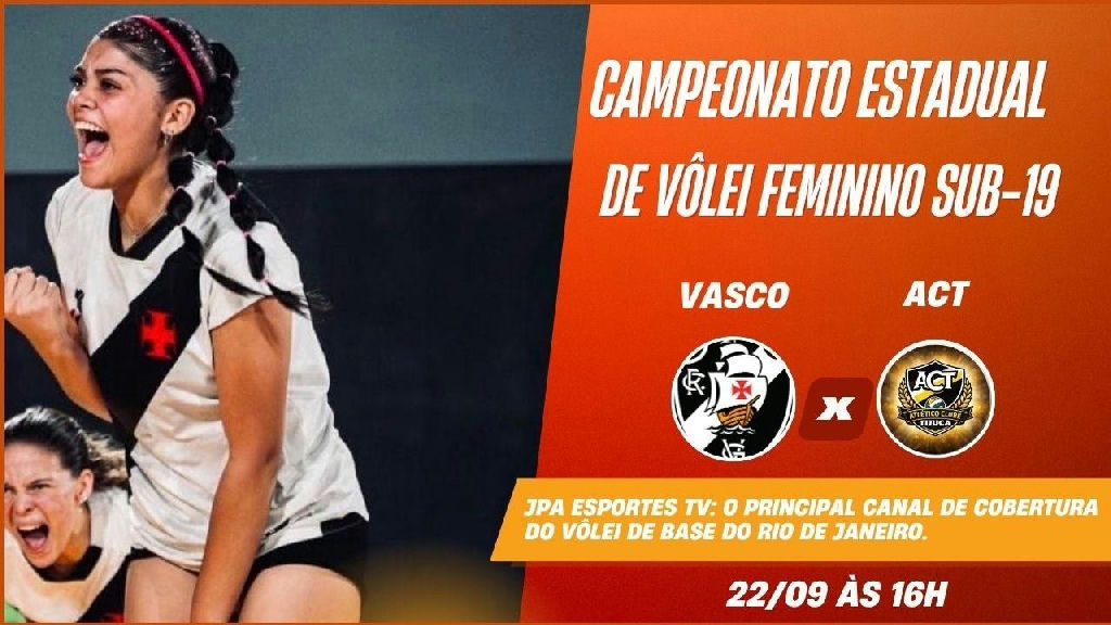 Vasco e Atlético Tijuca se enfrentam pelo Campeonato Estadual de Vôlei Feminino Sub-19
