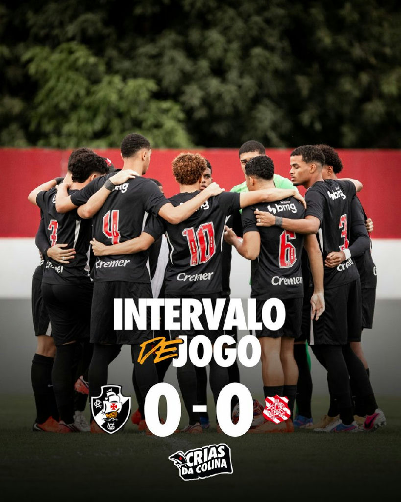 Vasco e Bangu empatam sem gols no primeiro tempo pelo Sub-20