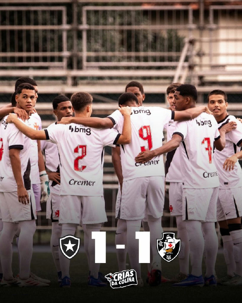 Vasco e Botafogo empatam pelo Campeonato Carioca Sub-16