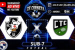 Vasco e CTC se enfrentam pelo campeonato estadual de futsal sub-7