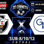Vasco e Grajaú Country se enfrentam em rodada decisiva do futsal estadual