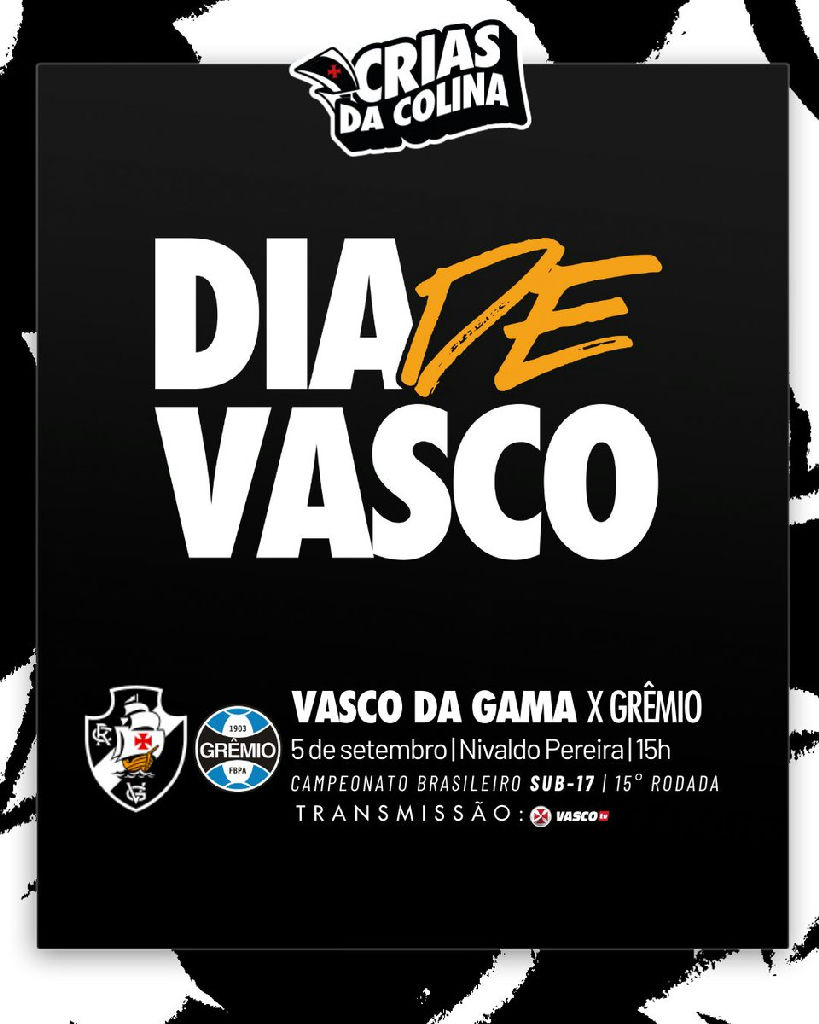 Vasco e Grêmio se enfrentam em duelo decisivo pelo Campeonato Brasileiro Sub-17