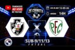 Vasco e Palmeira se enfrentam em rodada decisiva do futsal de base