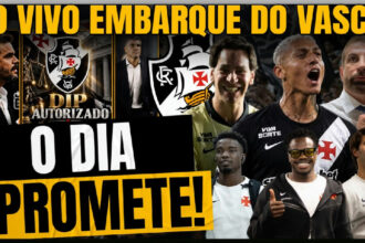 Vasco embarca para duelo contra o Grêmio em meio a rumores sobre Richarlison