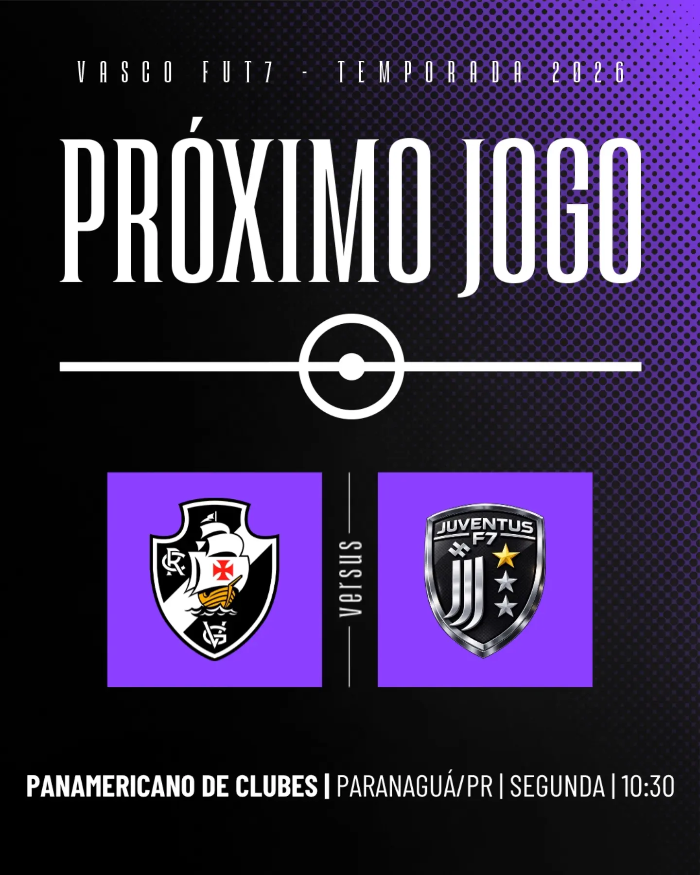 Vasco encara a Juventus em duelo decisivo pelo Panamericano de Clubes de futebol 7