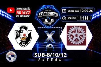 Vasco enfrenta Clube dos Funcionários em rodada do futsal estadual