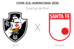 Vasco enfrenta Santa Fe em São Januário por vaga na semifinal da Copa Sul-americana