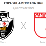 Vasco enfrenta Santa Fe em São Januário por vaga na semifinal da Copa Sul-americana