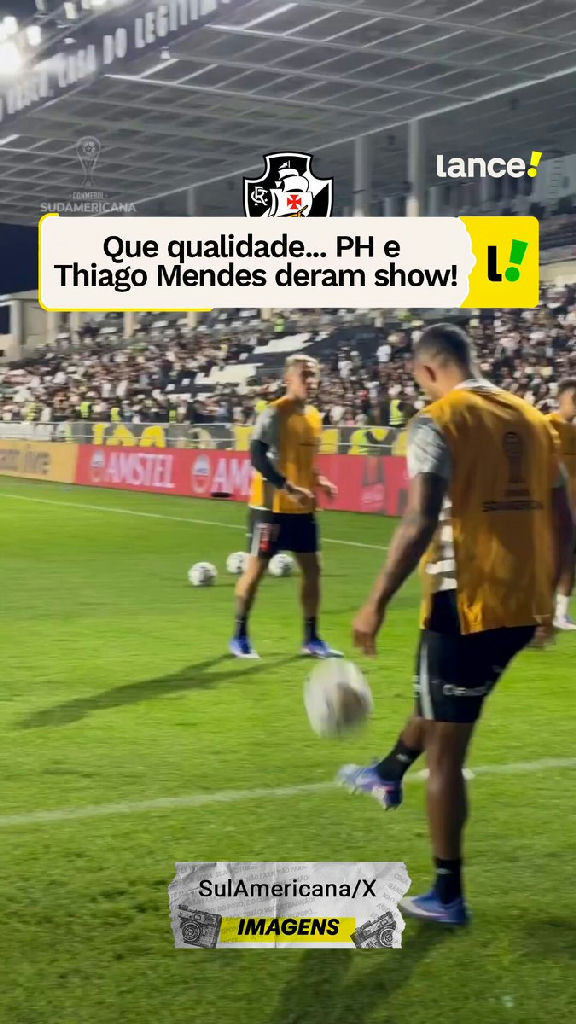 Vasco exibe entrosamento técnico com show de habilidade entre PH e Thiago Mendes