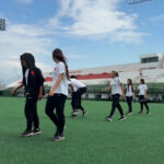 Vasco feminino sub-17 realiza reconhecimento de gramado no estádio Alair Corrêa