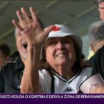 Vasco goleia Coritiba e conquista saída da zona de rebaixamento