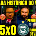 Vasco goleia Coritiba por 5 a 0 e deixa narradores paranaenses em choque