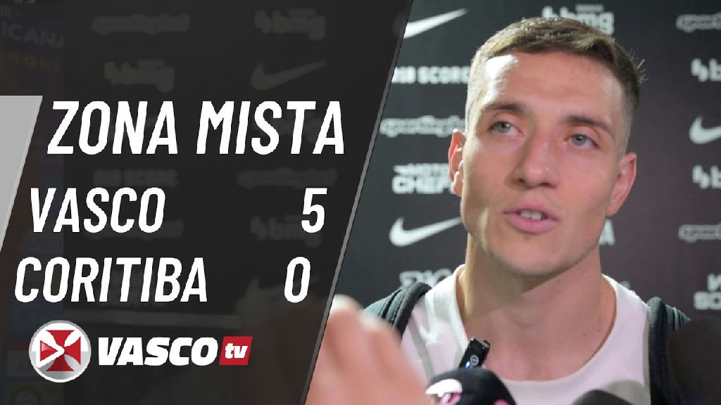 Vasco goleia Coritiba por cinco a zero e domina confronto em São Januário