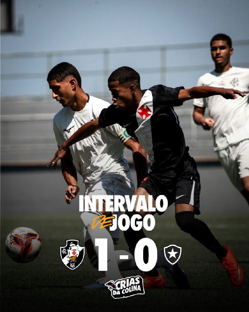 Vasco lidera placar contra o Botafogo no intervalo da Taça Guanabara sub-20