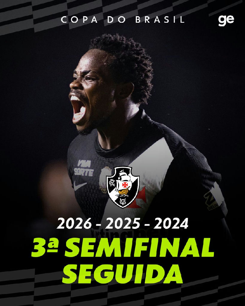 Vasco mantém hegemonia e alcança a terceira semifinal consecutiva na Copa do Brasil