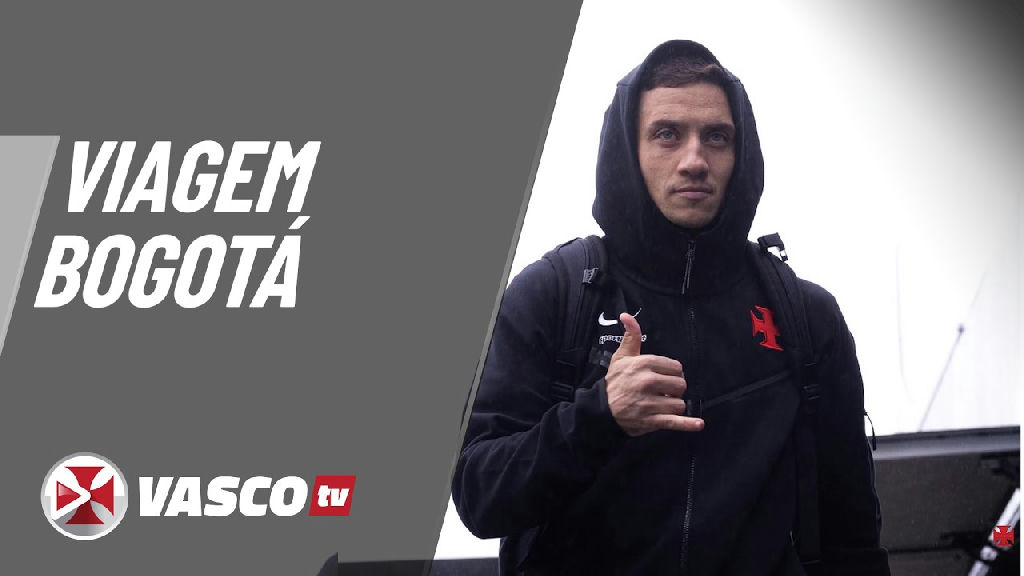 Vasco registra os bastidores da chegada da equipe em Bogotá