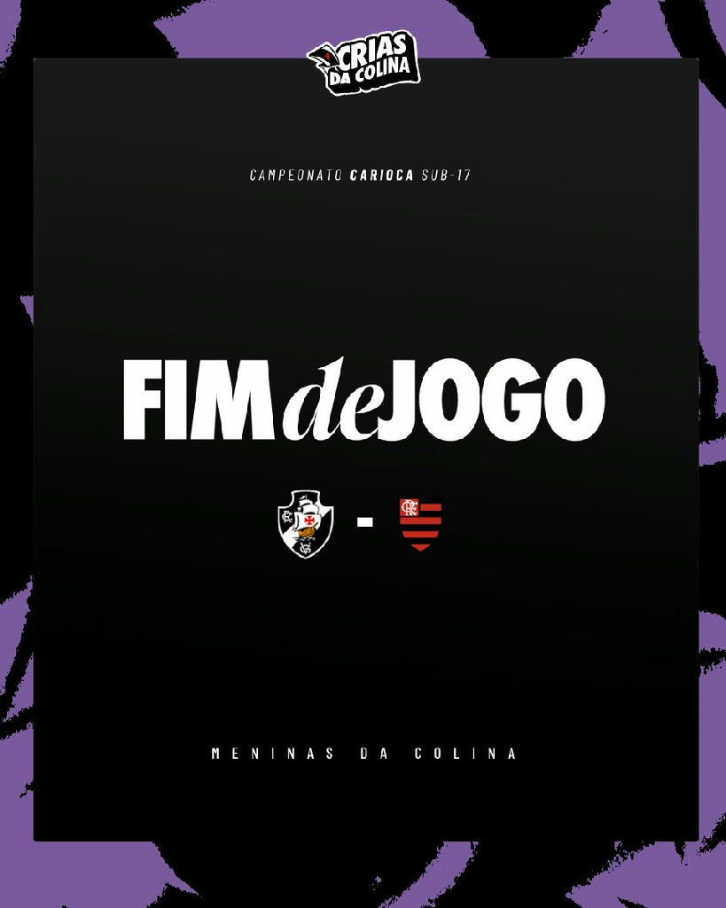 Vasco sofre revés para o Flamengo no primeiro duelo da final do Carioca Sub-17